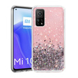 Pouzdro pro Xiaomi Mi 10T 5G / Mi 10T Pro 5G, Glittery, světle růžové