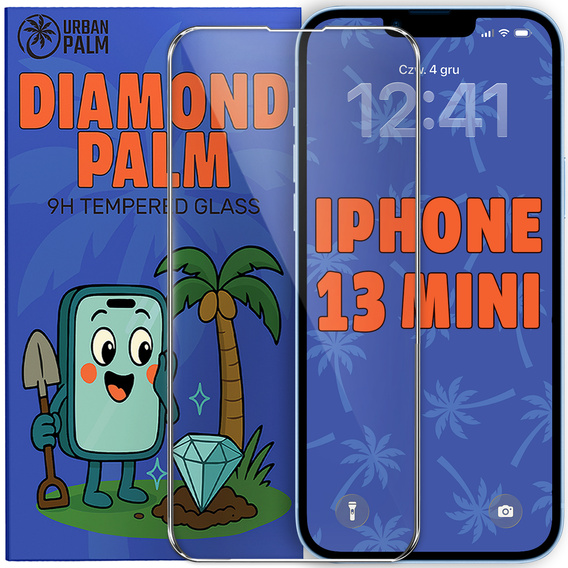 Tvrzené sklo Diamond Palm pro iPhone 13 Mini