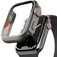 2w1 Etui + Szkło Hartowane Case do Apple Watch 7 / 8 41MM, Czarne/Czerwone