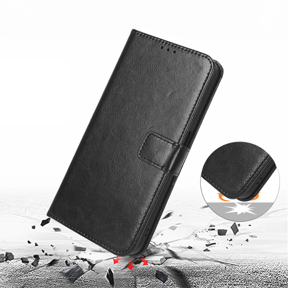 Klopové pouzdro pro OnePlus Nord CE5, Crazy Horse Wallet, černé