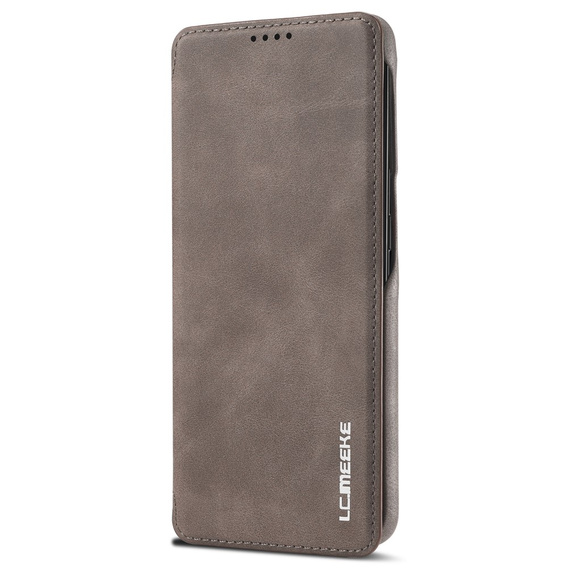 Klopové pouzdro pro Samsung Galaxy S22+ Plus 5G, LC.IMEEKE, káva