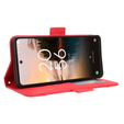 Klopové pouzdro pro TCL 40 NxtPaper, Card Slot, červené