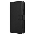 Klopové pouzdro pro Xiaomi Redmi A3, Wallet Smart Magnet, černé