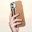 Pouzdro pro iPhone 16, Carbon Fiber MagSafe, žluté