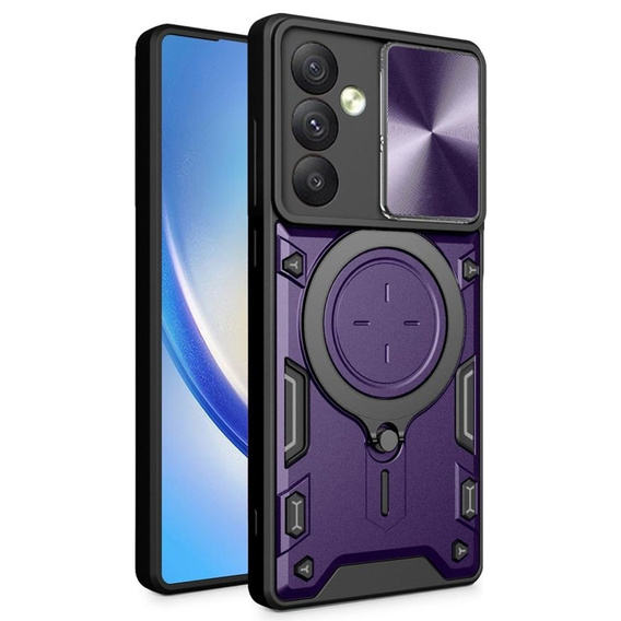 Pancéřové pouzdro pro Samsung Galaxy A54 5G, CamShield Slide, fialové