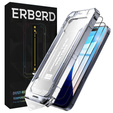 2x tvrzené sklo pro iPhone 16 Pro, ERBORD Easy App Full Screen Protector