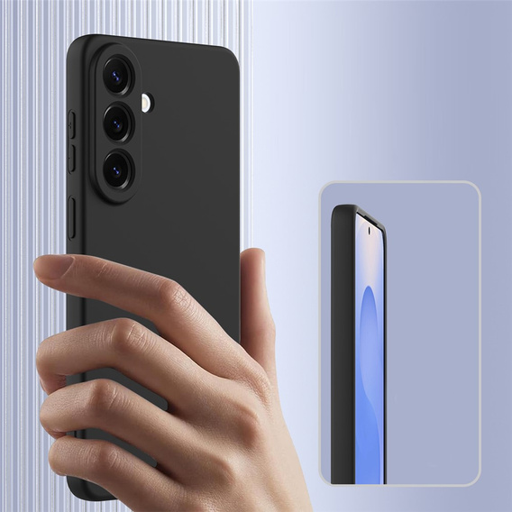 Silikonové pouzdro Lite pro MagSafe pro Samsung Galaxy A57 5G, černé