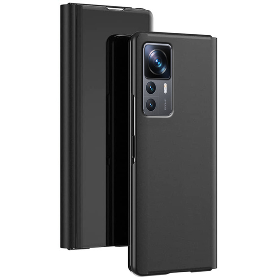 Pouzdro pro Xiaomi 12T / 12T Pro, Clear View, černé