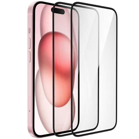 2x keramické hybridní sklo ERBORD pro iPhone 15