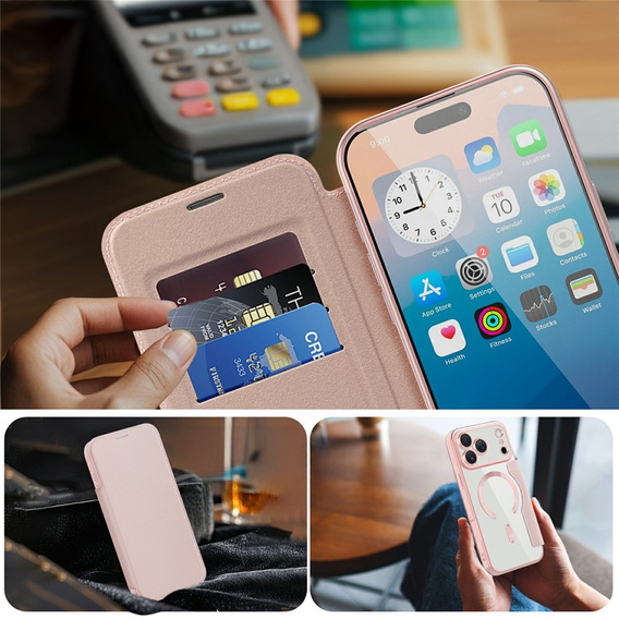 Peněženkové flipové pouzdro MagSafe RFID s ochranou fotoaparátu pro iPhone 17 Pro Max