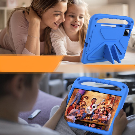 Dětské pouzdro pro Xiaomi Pad 7 / Xiaomi Pad 7 Pro, s rukojetí, modré