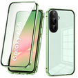 Pouzdro pro Samsung Galaxy A56, Magnetic Dual Glass, zelené