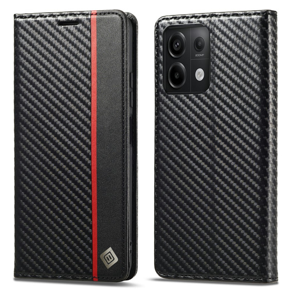 Flipové pouzdro pro Xiaomi Redmi Note 13 Pro 5G, Carbon LC.IMEEKE, černé