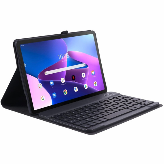 Pouzdro + klávesnice Lenovo Tab M10 Plus Gen 3 TB-125F TB-128F, černé