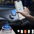 Pancéřové pouzdro MagSafe čiré s oranžovými boky pro iPhone 17 Pro