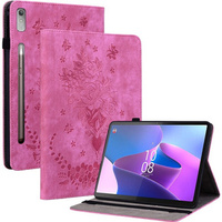 Pouzdro s klopou pro Lenovo Tab P12, flower, růžové