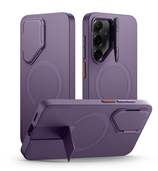 Pouzdro pro Samsung Galaxy S25, Suritch Shockproof, pro MagSafe, fialové