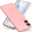 Pouzdro pro Samsung Galaxy S25 Edge, Silicone Lite, růžové + 9H sklo