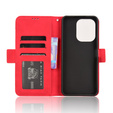 Klopové pouzdro pro Xiaomi Redmi 13, Card Slot, červené