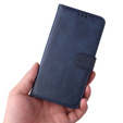 Klopové pouzdro pro Samsung Galaxy A34 5G, Leather Wallet, námořnicky modré