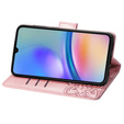 Klopové pouzdro pro Samsung Galaxy A05s, Butterfly, fialové