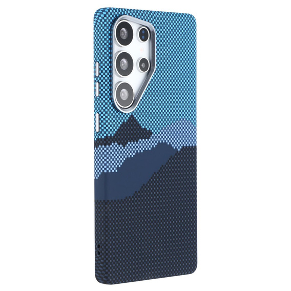Pouzdro pro Samsung S25 Ultra, Carbon Fiber MagSafe, modrá / tmavě modrá