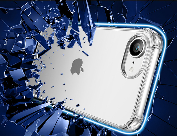 Pouzdro pro iPhone 16E, Erbord Dropproof, průhledné + sklo