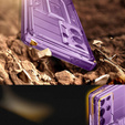Pouzdro pro Samsung Galaxy S24 Ultra, Tongate MECH Series Clip, transparentní / fialové
