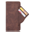 Klopové pouzdro pro Oppo A17, Card Slot, hnědé