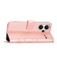 Klopové pouzdro pro Xiaomi Redmi Note 13 Pro+, Butterfly, růžové rose gold