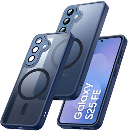 Matné pouzdro pro iPhone 17 Pro, pro MagSafe, průsvitně modré