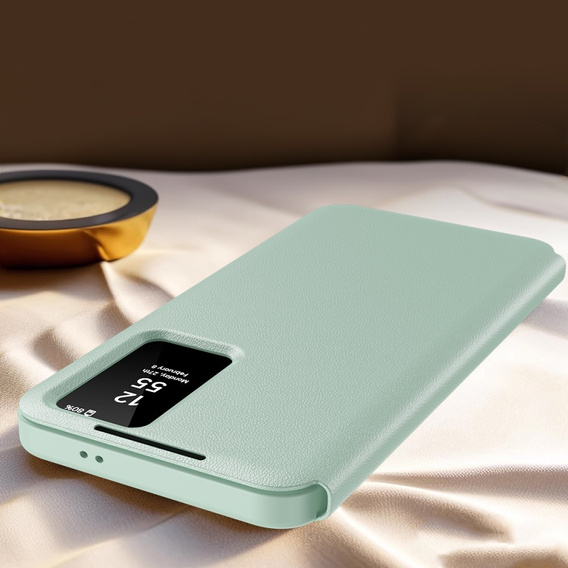 Flipové pouzdro pro Samsung Galaxy S23, Smart View Wallet, zelené