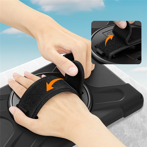 Pevné pouzdro s podstavcem a ramenním popruhem pro Samsung Galaxy Tab A11