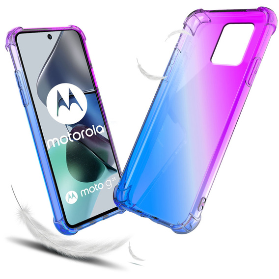 Pouzdro pro Motorola Moto G23 / G13 4G, Gradient Dropproof, Fialová / modrá