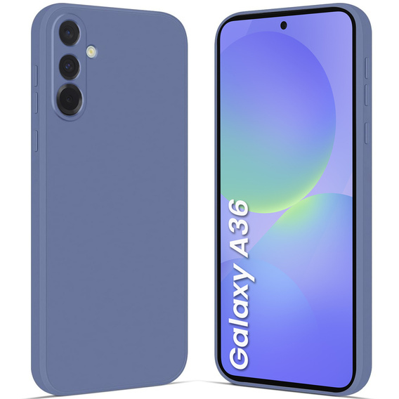Pouzdro pro Samsung Galaxy A36 5G, Silicone Lite, námořnicky modré