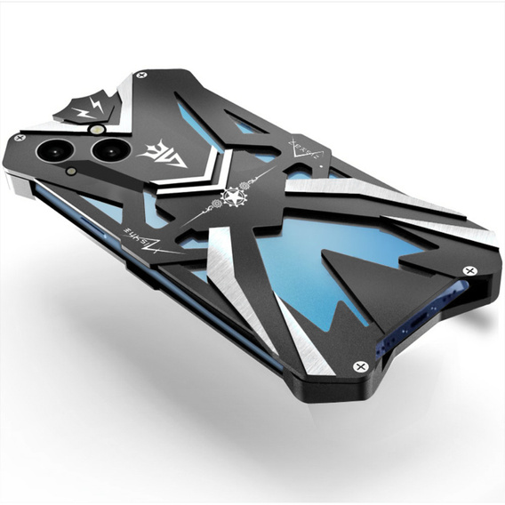 Pancéřové pouzdro pro iPhone 15 Plus, Aluminum Alloy, černé