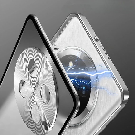 Pouzdro pro Honor Magic 7 Lite, Frame Case, stříbrné