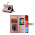 Klopové pouzdro pro Honor Magic 7 Lite, Wallet Zipper Pocket, růžové
