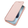 Dux Ducis pouzdro pro iPhone 17 Pro, Skin Pro, s klopou, s přihrádkou na kartu, růžové