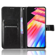 Klopové pouzdro pro Infinix Hot 30, Crazy Horse Wallet, černé