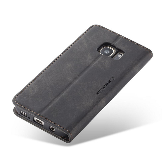 Pouzdro CASEME pro Samsung Galaxy S7, Leather Wallet Case, černé