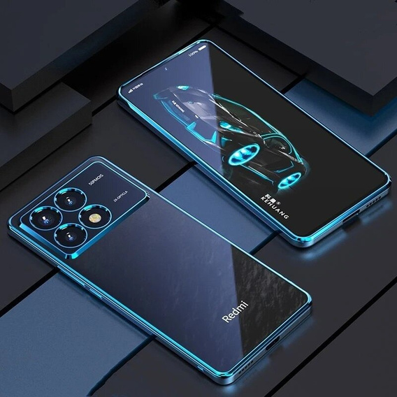 Pouzdro pro Xiaomi Poco F6 Pro, Frame Case, modré