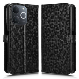Flipové pouzdro pro Realme Note 70T 4G, Wallet Rhombus, černé