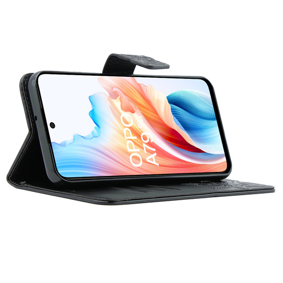 Klopové pouzdro pro Oppo A79 5G, Butterfly, černé