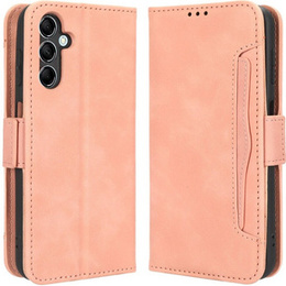 Klopové pouzdro pro Samsung Galaxy M34, Card Slot, růžové