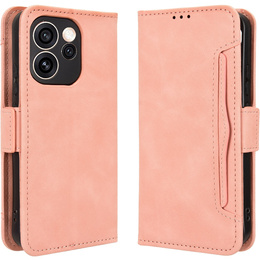 Pouzdro s klopou Card Slot pro Oppo Reno 15 FS, růžové