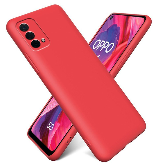 Pouzdro pro Oppo A54 5G / A74 5G / A93 5G, Silicone Lite, červené