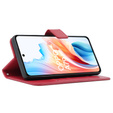 Klopové pouzdro pro Oppo A79 5G, Crazy Horse Wallet, červené