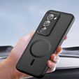 Matné pouzdro pro Xiaomi Redmi 15 5G / 4G, pro MagSafe, průsvitné černé