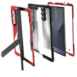 Pancéřové pouzdro pro Samsung Galaxy Z Fold6 5G, hliníkové, se stojánkem a prostorem pro stylus, černé